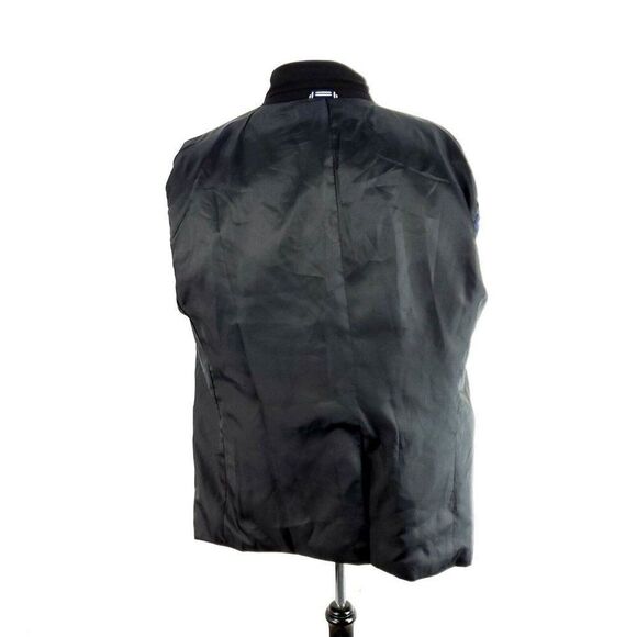 Nautica Wool Polyester 2 Button Blazer 46L Charcoal Black Tagged 48L Has Been Ta - Picture 10 of 10